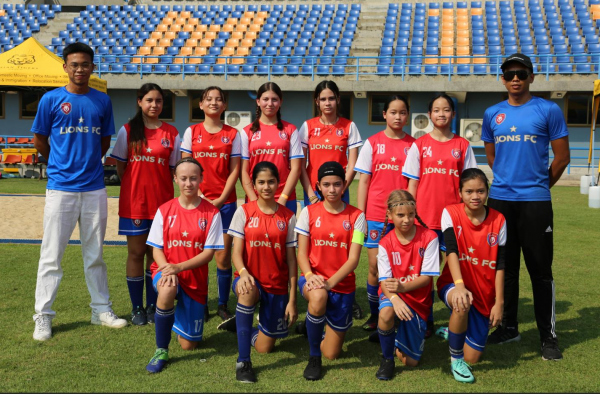 Lions FC girls team at BSL International Tournament, Bangkok, Thailand